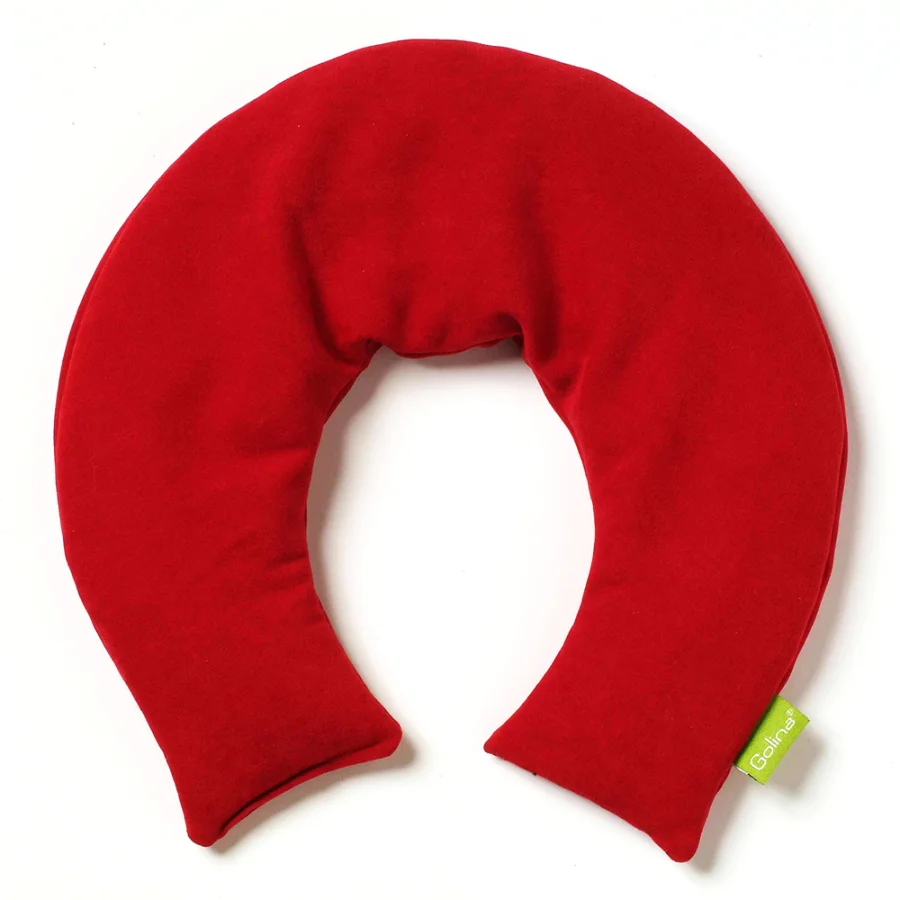 Cuello de descanso Golina en tela roja